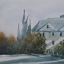 My project for course: Contemporary Watercolor Landscape Painting. Fine Arts, and Watercolor Painting project by Joyanta Raksmith - 04.03.2024