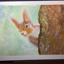 My project for course: Expressive Animal Portraits in Watercolor. Traditional illustration, Watercolor Painting, Realistic Drawing, and Naturalistic Illustration project by Diana Whitworth - 04.04.2024
