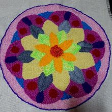 Mi proyecto del curso: Bordado XL con aguja mágica. Embroider, Decoration, Punch Needle, and Textile Design project by Monica Leiva Marambio - 04.04.2024