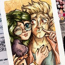 Meu projeto do curso: Desenho fanart com aquarela e lápis de cor. Een project van Traditionele illustratie, Schilderij, Aquarelschilderen,  Portrettekening, Kinderillustratie y Tekenen met kleurpotloden van Paola Felintro da Silva - 04.04.2024