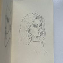 Mi proyecto del curso: Sketchbook de retrato: explora el rostro humano. Sketching, Drawing, Portrait Drawing, Artistic Drawing, and Sketchbook project by raquelyuste - 04.04.2024