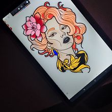 Mi proyecto del curso: Diseño de tatuaje neotradicional. Drawing, Digital Illustration, Tattoo Design, and Digital Drawing project by Maisa Pelegrini - 04.01.2024