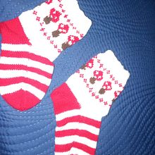 Mi proyecto del curso: Introducción al tejido de calcetines en varios colores. Un proyecto de Diseño de complementos, Diseño de moda, Tejido, Tejido de punto y Diseño textil de Silvia Junco - 05.04.2024