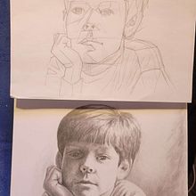 My project for course: Graphite Drawing Techniques for Planar Portraiture "Pablinchi". Un progetto di Belle arti, Bozzetti, Disegno, Disegno di ritratti, Disegno realistico e Disegno artistico di Weadette Burge - 06.04.2024