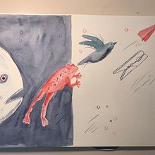 My project for course: Creative Watercolor Sketching for Beginners. Un progetto di Illustrazione tradizionale, Bozzetti, Creatività, Disegno, Pittura ad acquerello e Sketchbook di cbrucebrand - 06.04.2024