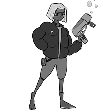 Bubble Gun`s Space-Pirate Crew. Traditional illustration, Animation, Character Design, Video Games, and Game Design project by svenunger - 04.07.2024