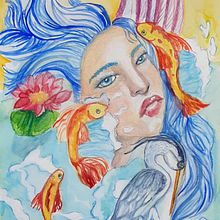 My project for course: Watercolor Illustration: Nature and Life. Painting, Watercolor Painting, and Portrait Drawing project by Sylvia - 04.07.2024