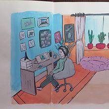 Mi proyecto del curso: Sketchbook para explorar tu estilo de dibujo. Traditional illustration, Sketching, Creativit, Drawing, Watercolor Painting, Sketchbook, and Gouache Painting project by CaTam - 04.07.2024