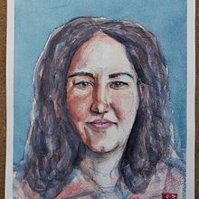 Mi proyecto del curso: Retrato artístico en acuarela. Fine Arts, Painting, Watercolor Painting, and Portrait Drawing project by Emilio Romero - 04.07.2024