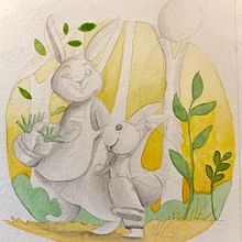 Conejitos Ein Projekt aus dem Bereich Design von Figuren und Traditionelle Illustration von Anahí García - 08.04.2024