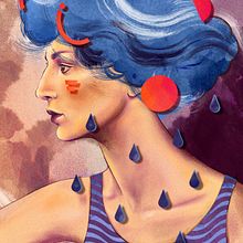 Mein Abschlussprojekt für den Kurs: Illustration von kreativen Porträts mit Procreate Ein Projekt aus dem Bereich Traditionelle Illustration, Zeichnung, Digitale Illustration, Porträtzeichnung, Digitale Zeichnung und Digitale Malerei von Inna Heller - 08.04.2024