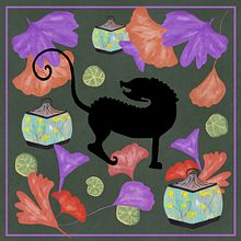 My project for course: Contemporary Print Design: Scale, Color, and Composition. Painting, Pattern Design, Fashion Design, and Gouache Painting project by meekeetza - 04.08.2024