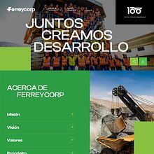 Ferreycorp Memoria Anual 2022. Un proyecto de Desarrollo Web, Diseño Web y Programación de Victor Alonso Pérez Lupú - 21.09.2023