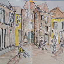 Mijn project van de cursus: Schetsboekillustraties met kleurpotloden Ein Projekt aus dem Bereich Traditionelle Illustration, Bildende Künste, Skizzenentwurf, Bleistiftzeichnung, Zeichnung, Artistische Zeichnung und Sketchbook von Ursula Jansen - 08.04.2024