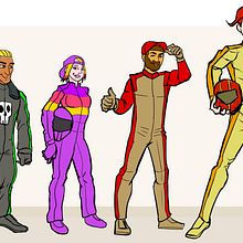My project for course: Character Creation for Animation: Shapes, Color, and Expression. Een project van Animatie, Ontwerp van personages, Karakteranimatie y  Tekening van Ric Garcia - 08.04.2024
