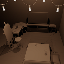 Mi proyecto del curso: Creación de escenarios 3D desde cero en Maya. 3D, 3D Modeling, and 3D Design project by Andrea Rosalinda Olivares Marín - 04.08.2024