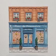 My project for course: Watercolor Urban Illustration: Portray your City. Painting, Drawing, Watercolor Painting, and Architectural Illustration project by joelledeschambault - 04.09.2024