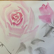 My project for course: Sumi-e Painting with Color for Floral Illustrations. Un progetto di Illustrazione tradizionale, Belle arti, Pittura, Illustrazione botanica e Illustrazione con inchiostro di Molli Woodtagger - 09.04.2024