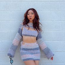 Fuzzy Bolero Tank Skirt Festival Set. Fashion Design, Crochet, Fiber Arts, Arts, and Crafts project by Grace Xu - 04.09.2024