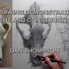Dan Thompson - A Drawing Demonstration: Light and Construction (Part 1). Een project van  Ontwerp, Tekening met potlood,  Tekening,  Portrettekening, Realistische tekening,  Artistieke tekening, Kinderillustratie, Digitale tekening, Anatomisch tekenen, Tekenen met kleurpotloden, Schilderij, Traditionele illustratie, Beeldhouwwerk, Ontwerp van personages,  Acr, lschilderij,  Olieverfschilderij,  Digitaal schilderij, Aquarelschilderen, Schilderen met gouache y Kalligrafie van Dan Thompson - 09.04.2024