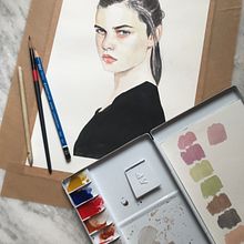 Mi proyecto del curso: Retrato en acuarela a partir de una fotografía. Traditional illustration, Watercolor Painting, and Portrait Drawing project by Maru Vázquez - 03.28.2024