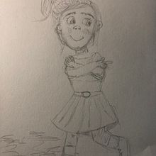 My project for course: Captivating and Dynamic Character Creation Lil Laurie. Traditional illustration, Character Design, Digital Illustration, and Digital Drawing project by aquariancore - 04.11.2024