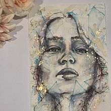 My project for course: Experimental Portraiture with Ink, Tea and Alcohol. Un progetto di Belle arti, Pittura, Disegno e Illustrazione con inchiostro di Natasha Laxton - 07.04.2024