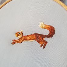 My project for course: Freehand Needle Painting: Embroider the Beauty of Wildlife. Un proyecto de Ilustración tradicional, Bordado y Diseño textil de grimbardthewise - 11.04.2024