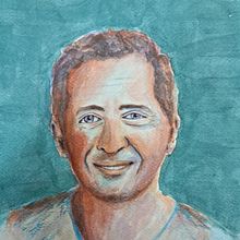 My project for course: Artistic Portrait with Watercolors. Un projet de Beaux Arts, Peinture, Aquarelle , et Dessin de portrait de Gowtham Raj - 10.04.2024