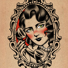 Il mio progetto del corso: Design di tatuaggi old school in Procreate. Een project van  Tekening, Digitale illustratie y Traditionele illustratie van Francesca Altobella - 11.04.2024