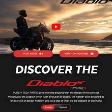 Desarrollo web estática DiabloX para Puig Hi Tech Parts Ein Projekt aus dem Bereich Design, Programmierung, UX / UI, Interaktives Design, Multimedia, Webdesign, Webentwicklung, HTML, CSS und JavaScript von guillemribo - 11.04.2024