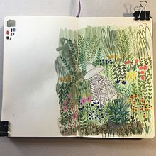 Mi proyecto del curso: Sketchbook para explorar tu estilo de dibujo. Traditional illustration, Sketching, Creativit, Drawing, Watercolor Painting, Sketchbook, and Gouache Painting project by Rebeca Dietrich - 04.11.2024