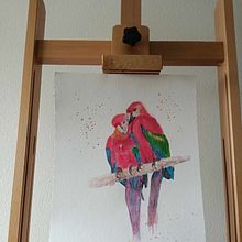 My project for course: Artistic Watercolor Techniques for Illustrating Birds. Traditional illustration, Watercolor Painting, Realistic Drawing, and Naturalistic Illustration project by Mihalcea Adrian - 04.11.2024