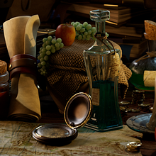 My project for course: Cartoon-Style Still Life Modeling with Maya. Un proyecto de 3D, Modelado 3D y Diseño 3D de Luis De La Cerda - 01.04.2024