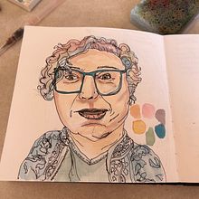 Lapin is a Genius! . Un progetto di Illustrazione tradizionale, Bozzetti, Disegno, Pittura ad acquerello, Illustrazione architettonica e Sketchbook di Ginger Parkinson - 12.04.2024