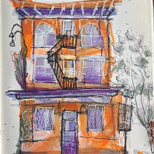 My project for course: Expressive Architectural Sketching with Colored Markers. Un proyecto de Bocetado, Dibujo, Ilustración arquitectónica, Sketchbook e Ilustración con tinta de siarttist - 11.04.2024
