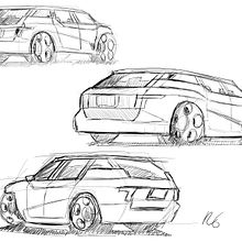 My project for course: Car Design sketching. Een project van  Ontwerp, Industrieel ontwerp, Productontwerp y  Schetsen van Ric Garcia - 12.04.2024
