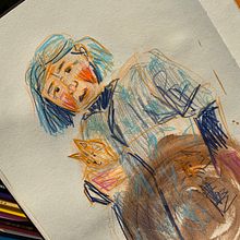 Mon projet du cours : Création de personnages à partir de dessins d’observation. Traditional illustration, Character Design, Drawing, and Sketchbook project by lcj.leone - 04.14.2024