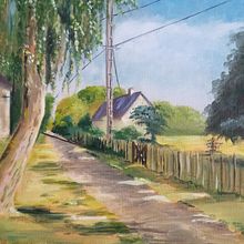 My project for course: Oil Landscape Painting: Explore the Power of Light. Traditional illustration, Fine Arts, Pencil Drawing, Oil Painting, and Naturalistic Illustration project by Ivonne Wierink - 04.15.2024
