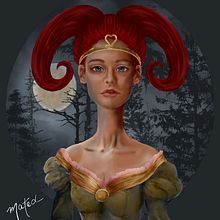 Mi proyecto del curso: Reina de Corazones. Character Design, Digital Illustration, Digital Drawing, Digital Painting, and Traditional illustration project by mated0466 - 04.15.2024