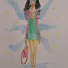Mi proyecto del curso: Ilustración de moda con técnicas mixtas. Un proyecto de Ilustración tradicional, Collage, Diseño de moda e Ilustración de moda					 de Carlos Baena - 15.04.2024