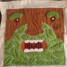 Mi proyecto del curso: Bordado XL con aguja mágica. Un proyecto de Bordado, Decoración de interiores, Punch needle y Diseño textil de michi26dg - 15.04.2024