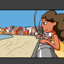 triz amante del mar. Animation, Character Animation, and 2D Animation project by Bárbara Rodríguez Marrero - 04.11.2023