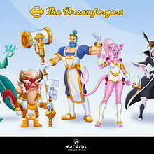 Starforged Chronicles: The Dreamforgers | Diseño de Personajes. Character Design, and Digital Illustration project by Leonardo Cureño - 08.07.2023