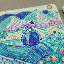 My project for course: Sketchbook Techniques for Children's Illustration. Een project van Ontwerp van personages, Tekening met potlood, Kinderillustratie, Sketchbook, Schilderen met gouache, Prentenboeken, Aquarelschilderen,  Illustratie met inkt y  Schetsen van Miranda R - 15.04.2024