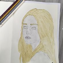 Reto de las 100 Cabezas 2024.. Projekt z dziedziny Trad, c, jna ilustracja,  Sztuki piękne,  Malarstwo, Kreat, wność, R, sunek ołówkiem,  R, sunek, Fotografowanie smartfonem, Malowanie akwarelą, Portret,  R, sunek art, st, czn, Instagram, Fotografia na Instagram, Sketchbook, R, sowanie kredkami i Książka obrazkowa użytkownika Fátima Pineda Serrano - 16.04.2024