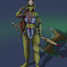 Il mio progetto del corso: Concept art: character design e worldbuilding. Ilustração tradicional, Design de personagens, Ilustração digital, Concept Art, Desenho digital, e Pintura digital projeto de Tatiana Lai - 16.04.2024