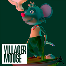 Villager Mouse. Un progetto di 3D, Modellazione 3D, Videogiochi, Arte concettuale e Character design di Frigga Gallardo - 16.04.2024