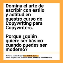Mi proyecto del curso: Copywriting para copywriters. Advertising, Cop, writing, Stor, telling, and Communication project by Renata Di Battista - 04.16.2024