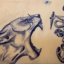 Mi proyecto del curso: Ilustración de tatuajes blackwork desde cero. Ilustração tradicional, Desenho, Ilustração digital, Desenho de tatuagens, e Desenho digital projeto de Argenis Solís - 15.04.2024